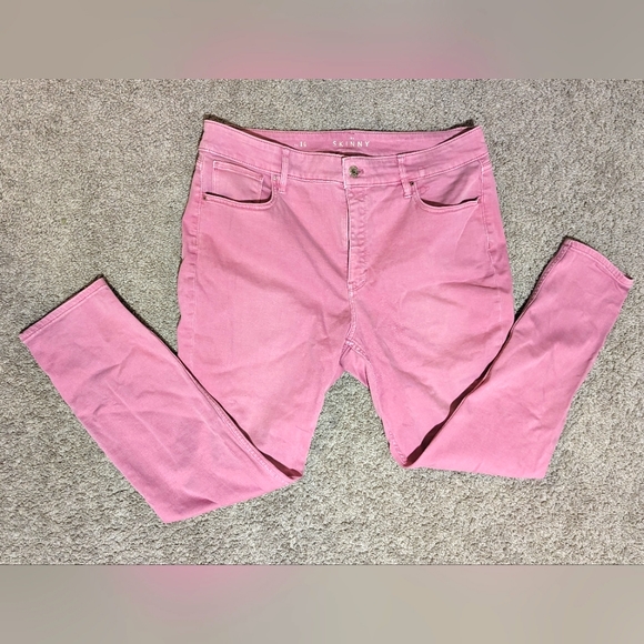 White House/Black Market pink skinny jeans - Picture 1 of 5